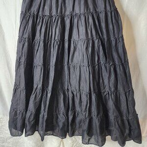 Style & Co Ruffle Tiered Cotton Midi Skirt – Plus Size 2X